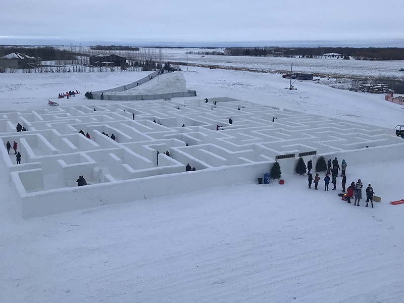 The world's largest snow maze